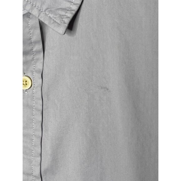 Banana Republic Shirt Mens Large Long Sleeve Button Down Top Slim Fit Gray Work - Picture 6 of 13
